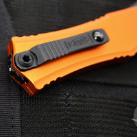 Microtech Hera II OTF Knife- MINI- Single Edge- Orange Handle- Black Blade 1703M-1 OR