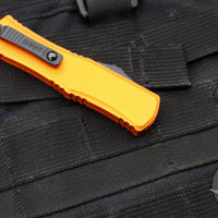 Microtech Hera II OTF Knife- MINI- Single Edge- Orange Handle- Black Blade 1703M-1 OR