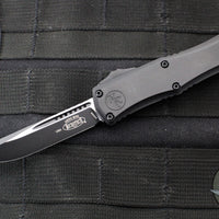 Microtech Hera II OTF Knife- MINI- Single Edge- Tactical- Black Handle- Black Blade 1703M-1 T