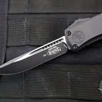 Microtech Hera II OTF Knife- MINI- Single Edge- Tactical- Black Handle- Black Blade 1703M-1 T