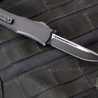 Microtech Hera II OTF Knife- MINI- Single Edge- Tactical- Black Handle- Black Blade 1703M-1 T