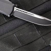 Microtech Hera II OTF Knife- MINI- Single Edge- Tactical- Black Handle- Black Blade 1703M-1 T