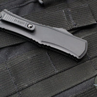 Microtech Hera II OTF Knife- MINI- Single Edge- Tactical- Black Handle- Black Blade 1703M-1 T