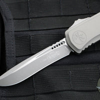 Microtech Hera II XL OTF Knife- Recurve Edge- Natural Clear Finished Handle- Apocalyptic Blade 1705-10 APNC