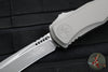 Microtech Hera II XL OTF Knife- Recurve Edge- Natural Clear Finished Handle- Apocalyptic Blade 1705-10 APNC