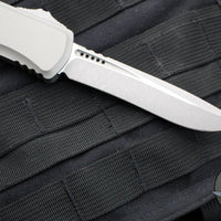 Microtech Hera II XL OTF Knife- Recurve Edge- Natural Clear Finished Handle- Apocalyptic Blade 1705-10 APNC