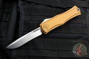 Microtech Hera II XL OTF Knife- Recurve Edge- Tan Handle- Stonewash Blade 1705-10 TA