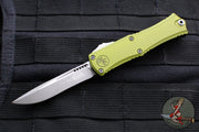 Microtech Hera II OTF Knife- MINI- Recurve Edge- Green Handle- Apocalyptic Blade 1705M-10 APOD