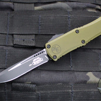 Microtech Hera II OTF Knife- MINI- Recurve Edge- OD Green Handle- Black Blade 1705M-1 OD