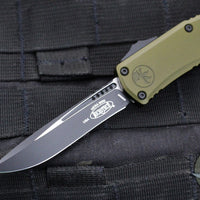 Microtech Hera II OTF Knife- MINI- Recurve Edge- OD Green Handle- Black Blade 1705M-1 OD