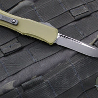 Microtech Hera II OTF Knife- MINI- Recurve Edge- OD Green Handle- Black Blade 1705M-1 OD