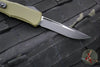 Microtech Hera II OTF Knife- MINI- Recurve Edge- OD Green Handle- Black Blade 1705M-1 OD