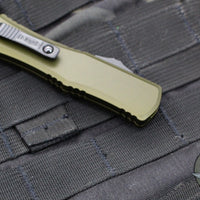 Microtech Hera II OTF Knife- MINI- Recurve Edge- OD Green Handle- Black Blade 1705M-1 OD