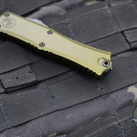 Microtech Hera II OTF Knife- MINI- Recurve Edge- OD Green Handle- Black Blade 1705M-1 OD