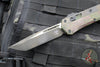 Microtech Glykon OTF Knife- Tanto Edge- Outbreak Finished Handle With Black Finished Titanium Accents and Hardware- Outbreak Finished Blade 185-1 OBS