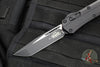 Microtech Glykon OTF Knife- Tanto Edge- Tactical- Black Handle With Black Finished Titanium Accents and Hardware- Black Finished Blade 185-1 T