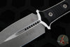 Microtech Borka SBD Fixed Blade- Double Edge- Black Handle- Apocalyptic Fixed Blade 201-10 AP