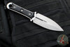 Microtech Borka SBD Fixed Blade- Double Edge- Black Handle- Stonewash Fixed Blade 201-10 2019