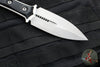 Microtech Borka SBD Fixed Blade- Double Edge- Black Handle- Stonewash Fixed Blade 201-10 2019