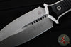 Microtech Borka SBD Fixed Blade- Double Edge- Black Handle- Stonewash Fixed Blade 201-10 2019