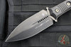 Microtech SBD Signature Series Fixed Blade Borka Collaboration- Double Edge- Carbon Fiber Handle- Black DLC Blade 201-1 DLCS SN048 2019