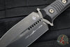 Microtech SBD Signature Series Fixed Blade Borka Collaboration- Double Edge- Carbon Fiber Handle- Black DLC Blade 201-1 DLCS SN048 2019