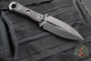 Microtech SBD Signature Series Fixed Blade Borka Collaboration- Double Edge- Carbon Fiber Handle- Black DLC Blade 201-1 DLCS SN048 2019