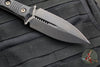 Microtech SBD Signature Series Fixed Blade Borka Collaboration- Double Edge- Carbon Fiber Handle- Black DLC Blade 201-1 DLCS SN048 2019