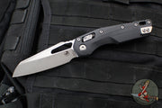Microtech Knives- M.S.I. Ram-Lok Folder- Fluted Black G-10 Handle- Apocalyptic Plain Edge Blade 210-10 APFLGTBK