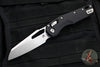 Microtech Knives- M.S.I. Ram-Lok Folder- Fluted Black Aluminum Handle- Stonewash Plain Edge Blade 210-10 FL