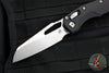 Microtech Knives- M.S.I. Ram-Lok Folder- Fluted Black Aluminum Handle- Stonewash Plain Edge Blade 210-10 FL