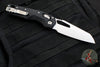 Microtech Knives- M.S.I. Ram-Lok Folder- Fluted Black Aluminum Handle- Stonewash Plain Edge Blade 210-10 FL