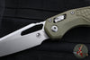 Microtech Knives- M.S.I. Ram-Lok Folder- "Lawnman" Series- Frag OD Green G-10 Handle- Stonewash Plain Edge Blade 210-10 FRGTODLM