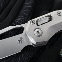 Marfione Select- M.S.I. Ram-Lok Folder- Smooth Stonewash Finished Titanium Handle- Stonewash Plain Edge Blade 210-10 MS1