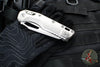 Marfione Select- M.S.I. Ram-Lok Folder- Smooth Stonewash Finished Titanium Handle- Stonewash Plain Edge Blade 210-10 MS1