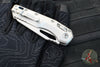 Marfione Select- M.S.I. Ram-Lok Folder- Smooth Stonewash Finished Titanium Handle- Stonewash Plain Edge Blade- Blue Backspacer 210-10 MS2