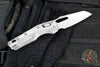 Marfione Select- M.S.I. Ram-Lok Folder- Smooth Stonewash Finished Titanium Handle- Stonewash Plain Edge Blade- Purple Backspacer 210-10 MS3