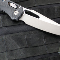 Microtech Knives- M.S.I. Ram-Lok Folder- Fluted Black G-10 Handle- Apocalyptic Plain Edge Blade 210-10 APFLGTBK