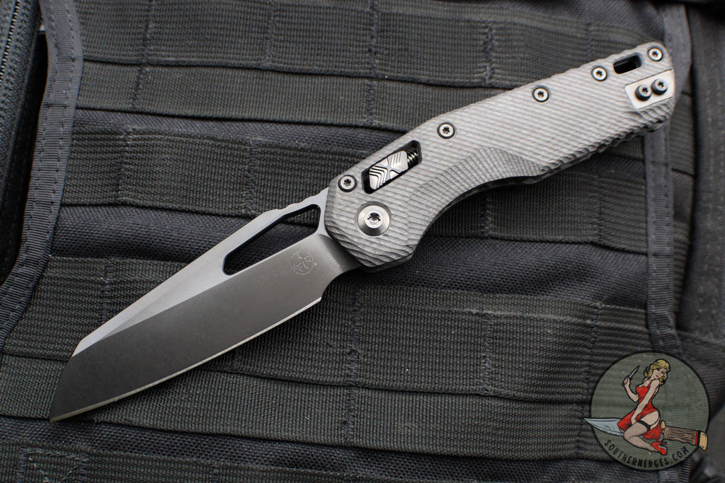 Microtech Knives- M.S.I. Ram-Lok Folder- Fluted Carbon Fiber Handle- B ...