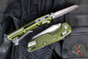 Microtech Knives- M.S.I. Ram-Lok Folder- MINI- Frag Pattern OD Green Finished Aluminum Handle- Apocalyptic Plain Edge Blade 210M-10 APFROD