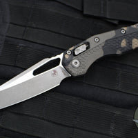 Microtech Knives- M.S.I. Ram-Lok Folder- Tactical Camo Finished Tri-Grip Injection Molded Handle- Apocalyptic Plain Edge Blade 210T-10 APPMTC