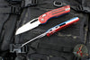 Microtech Knives- M.S.I. Ram-Lok Folder- US Flag Finished Tri-Grip Injection Molded Handle- Stonewash Plain Edge Blade 210T-10 PMUSAFLAG