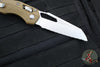 Microtech Knives- M.S.I. Ram-Lok Folder- FDE Tri-Grip Injection Molded Handle- Stonewash Full Serrated Edge Blade 210T-12 IMDE