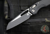 Microtech Knives- M.S.I. Ram-Lok Folder- Fluted Black G-10 Handle- Black Plain Edge Blade- Bead Blast Hardware 210T-1 FLGTBK