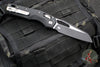 Microtech Knives- M.S.I. Ram-Lok Folder- Fluted Black G-10 Handle- Black Plain Edge Blade- Bead Blast Hardware 210T-1 FLGTBK