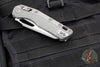 Microtech Knives- M.S.I. Ram-Lok Folder- Bull Shark Gray Tri-Grip Injection Molded Handle- Cerakoted Bull Shark Gray Plain Edge Blade- Bead Blast Hardware 210T-1 PMCBG