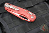Microtech Knives- M.S.I. Ram-Lok Folder- Crimson Finished Tri-Grip Injection Molded Handle- Cerakoted Crimson Plain Edge Blade 210T-1 PMCCM