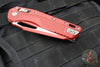 Microtech Knives- M.S.I. Ram-Lok Folder- Crimson Finished Tri-Grip Injection Molded Handle- Cerakoted Crimson Plain Edge Blade 210T-1 PMCCM