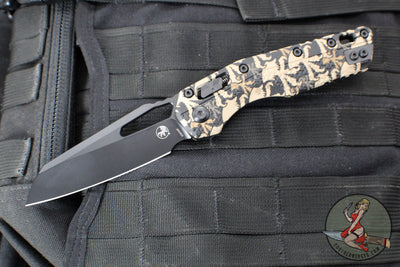 Microtech Knives- M.S.I. Ram-Lok Folder- Claw Burst Camo Finished Tri-Grip Injection Molded Handle- Black Plain Edge Blade- Black HW 210T-1 PMCWC-Z4