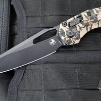 Microtech Knives- M.S.I. Ram-Lok Folder- Claw Burst Camo Finished Tri-Grip Injection Molded Handle- Black Plain Edge Blade- Black HW 210T-1 PMCWC-Z4